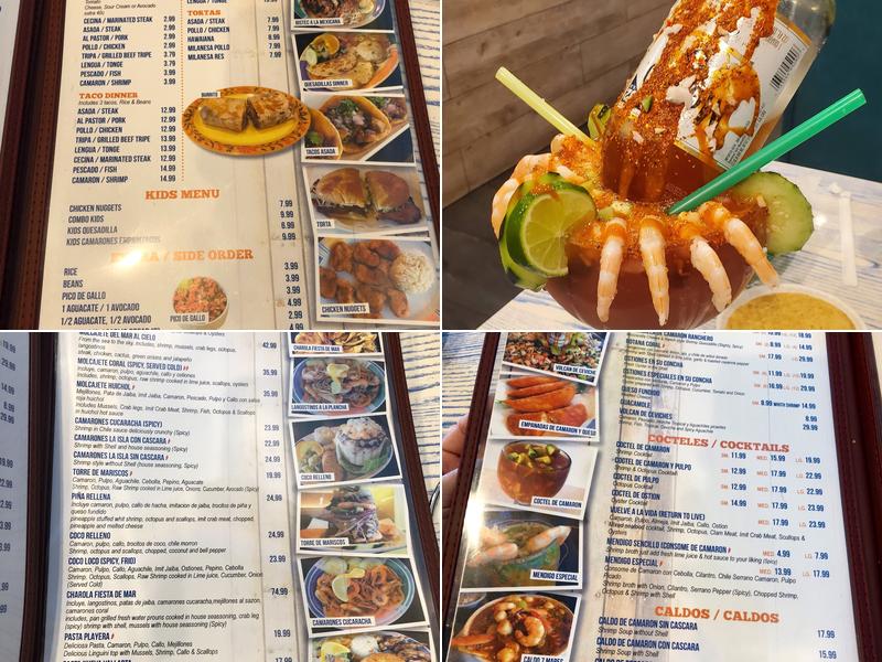 Mariscos La Isla Dorada Menu