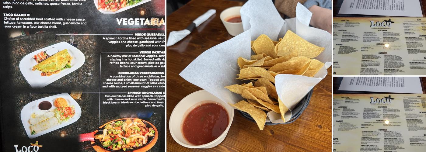 Loco Mexican Restaurant and Cantina - Fountain Square Menu
