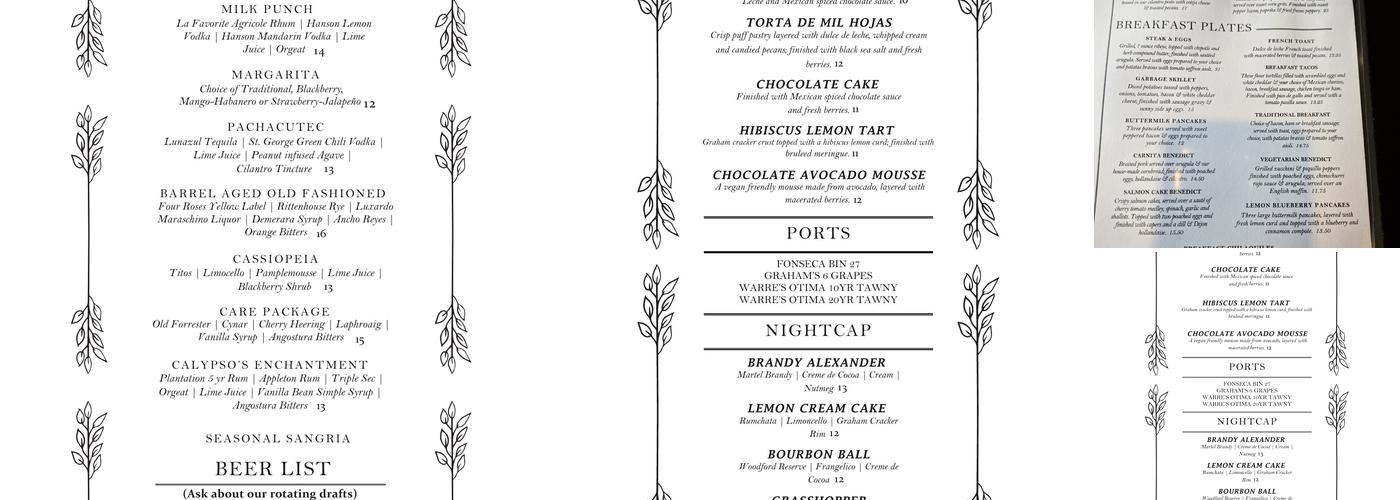Proximo Menu