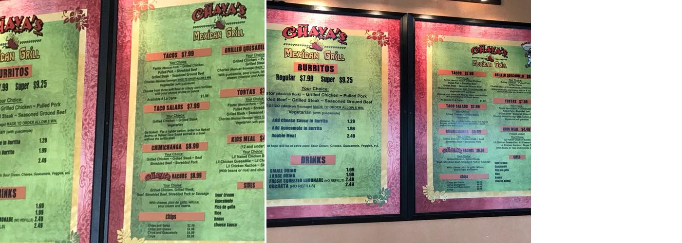 Chavas | Mexican Menu