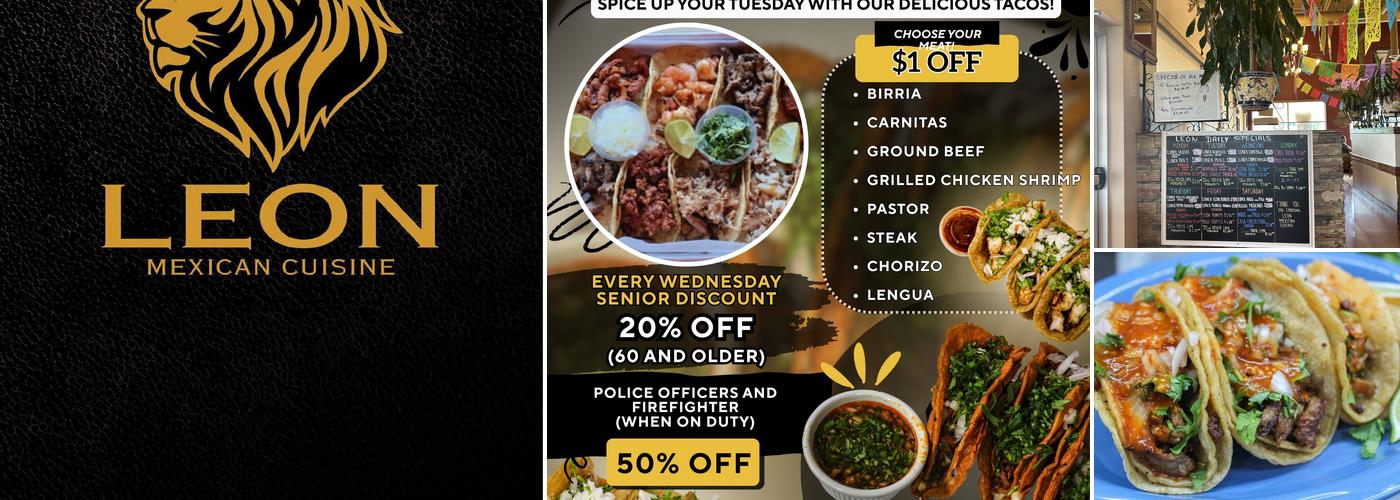 Leon Mexican Cuisine Menu