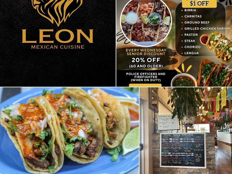 Leon Mexican Cuisine Menu