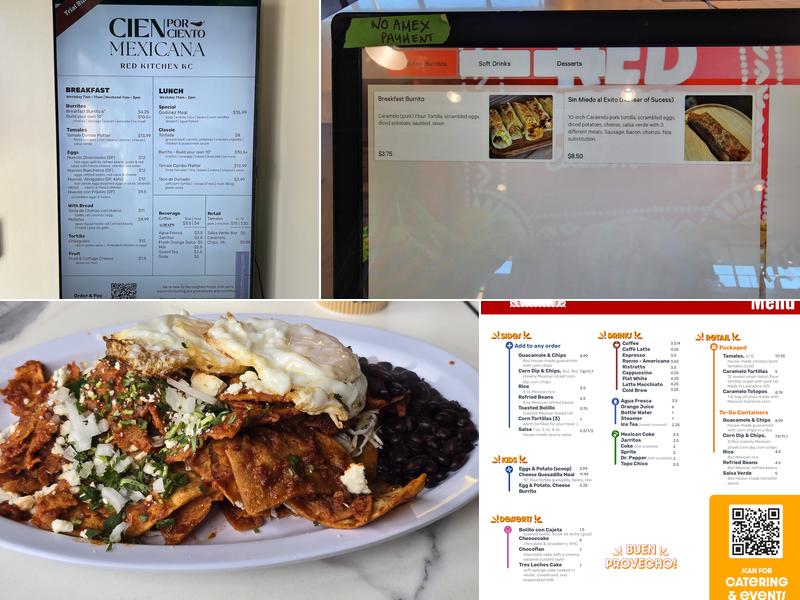 Red Kitchen KC: Cien Por Ciento Mexicana Menu
