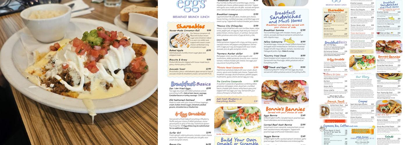 Wild Eggs Menu