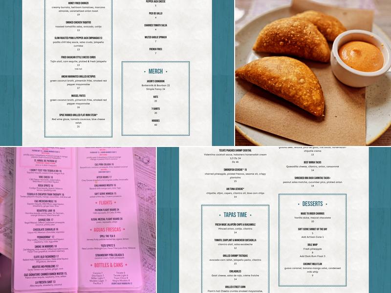 Citrus & Salt Boston Menu