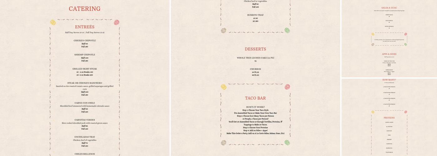 El Centro - Dedham Menu