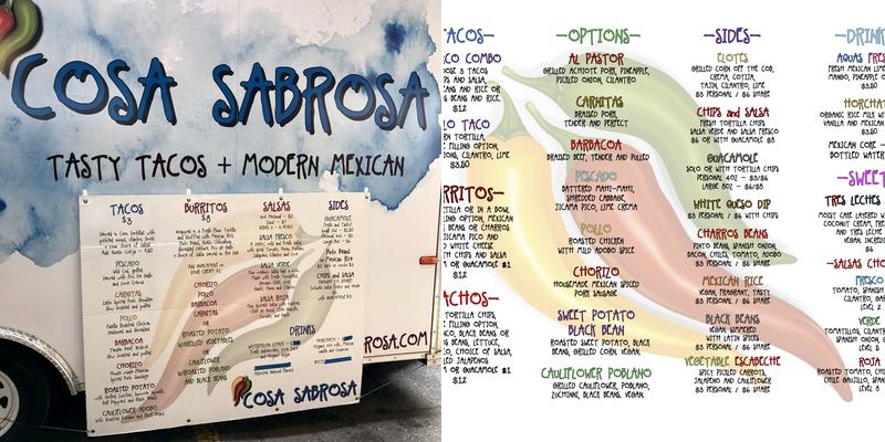 Cosa Sabrosa Menu