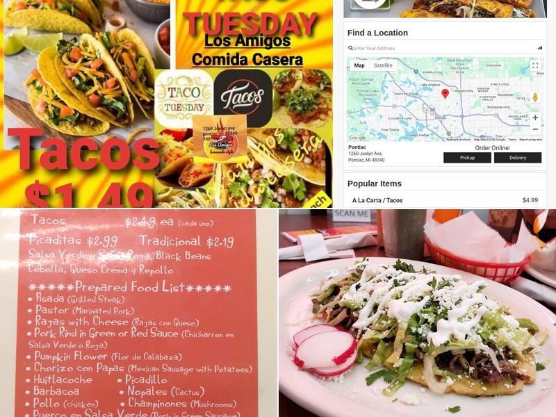 Los Amigos Homemade style Menu