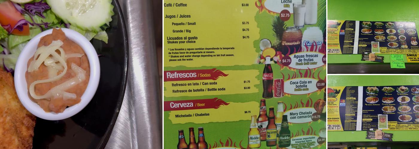 La Enramada Restaurant Menu
