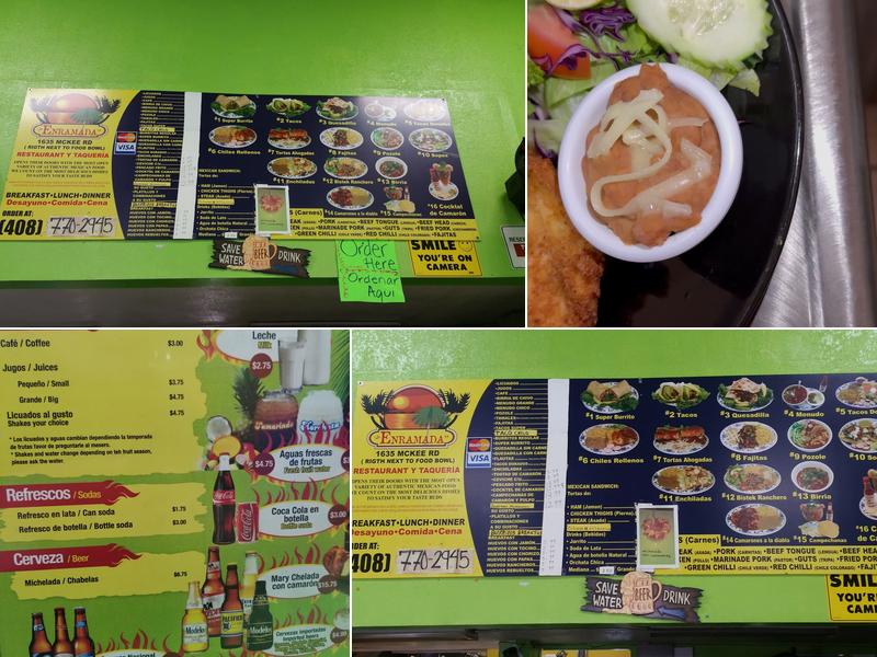 La Enramada Restaurant Menu