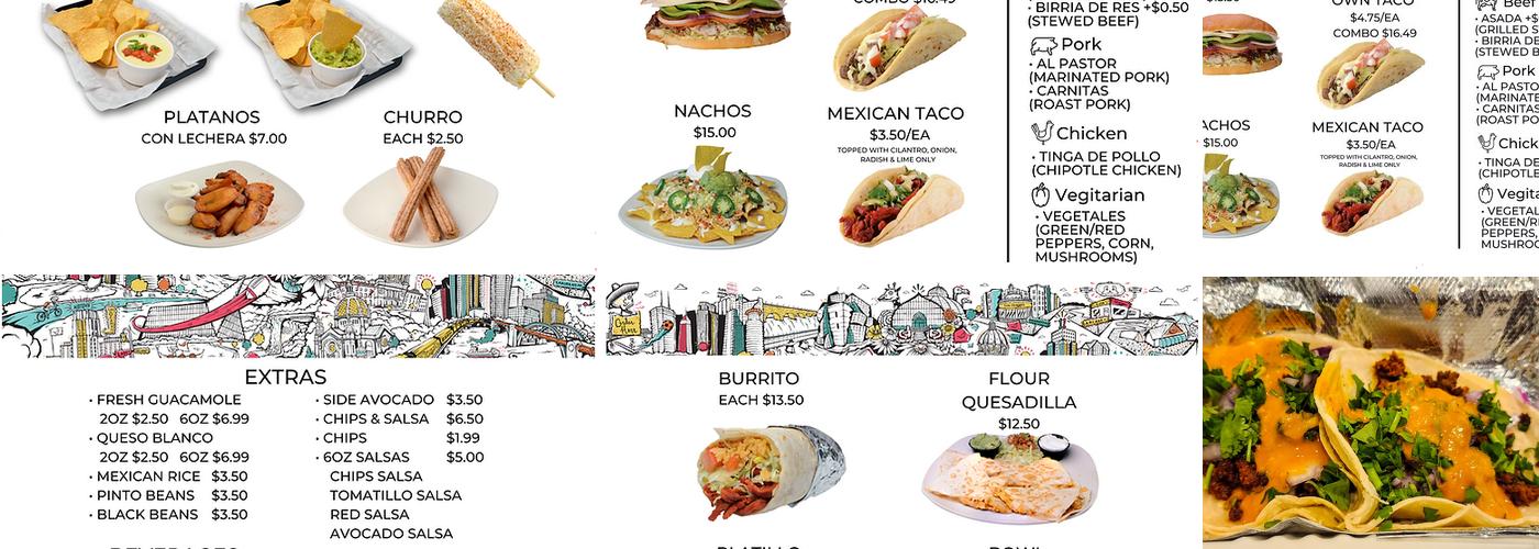 Los Ocampo Express Menu