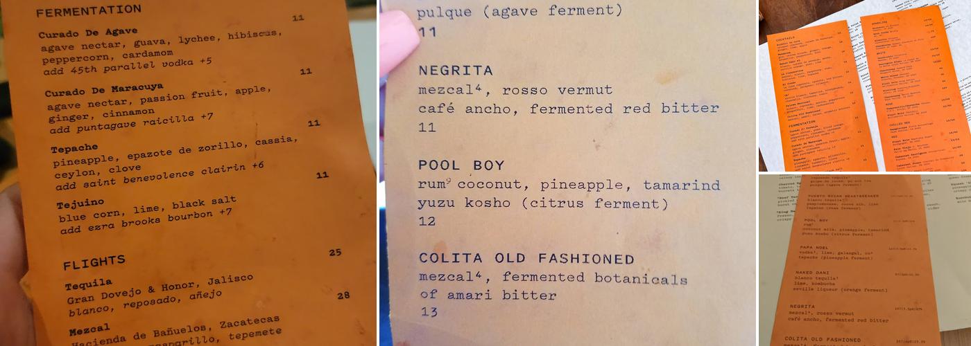 Colita Menu