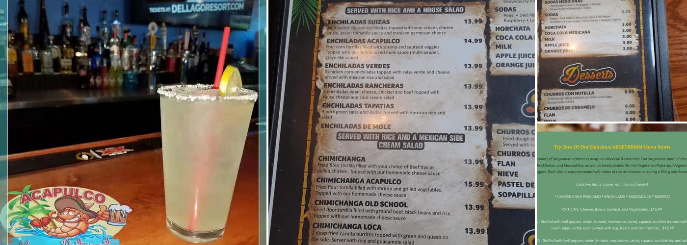 Acapulco Mexican Restaurant Menu