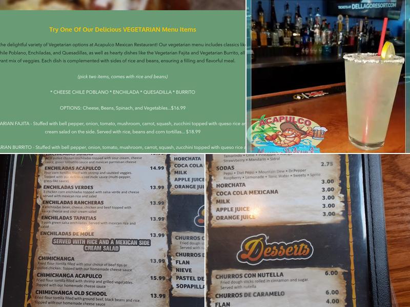 Acapulco Mexican Restaurant Menu