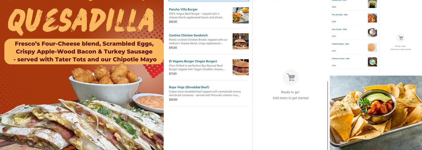 Fresco's Cantina Menu