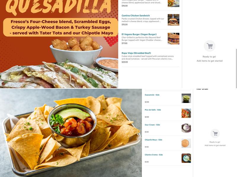 Fresco's Cantina Menu