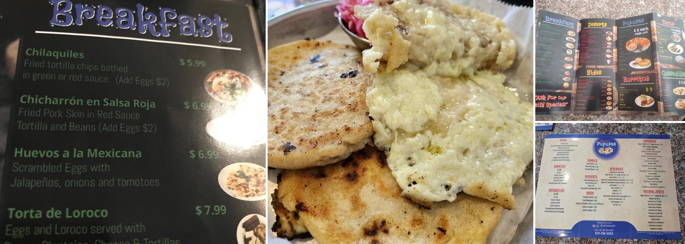 Ricas Pupusas & Mas Menu