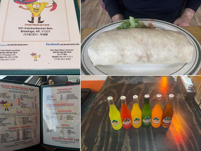 Nacho Macho Taco Menu