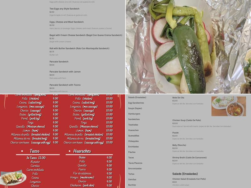 Cholula Deli & Grill Menu