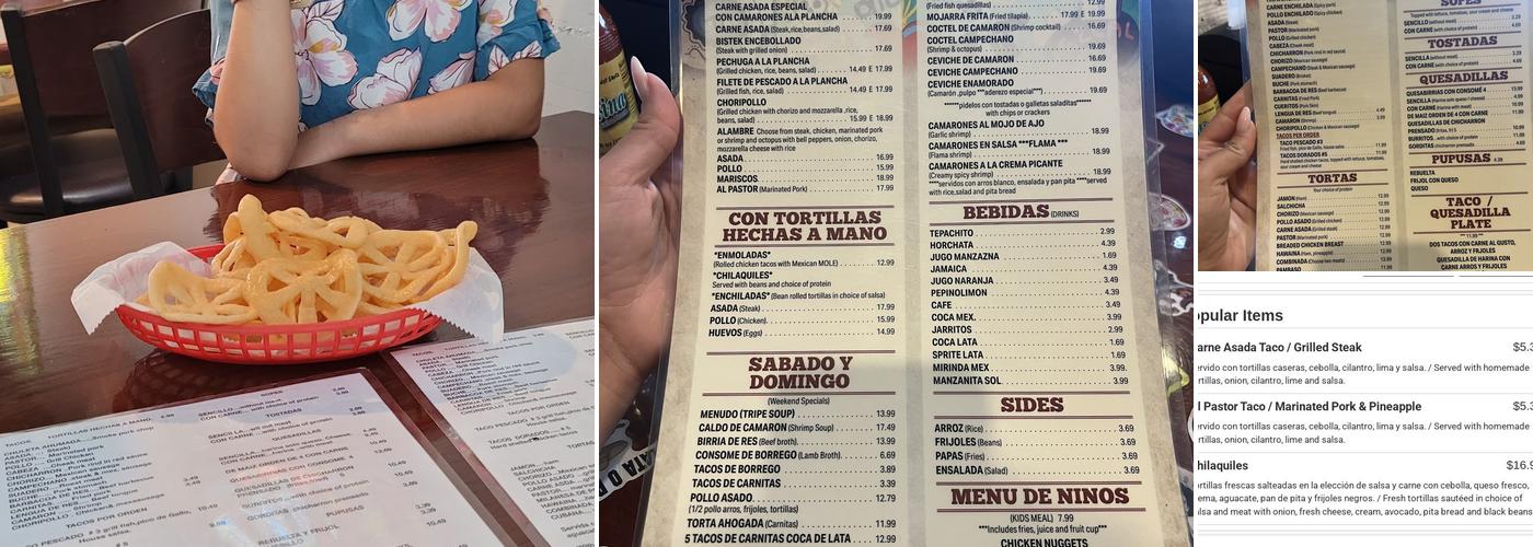 Chilango Menu