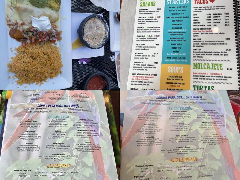 Xcaret Mexican Grill and Cantina Menu