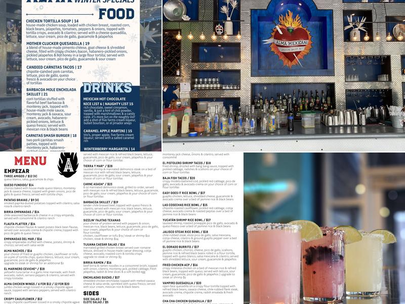Alma Menu