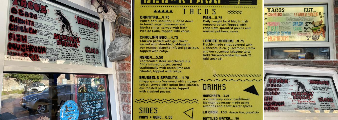 Block Taco Menu