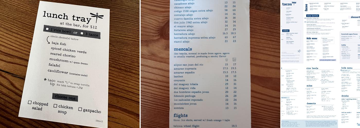 bartaco Menu