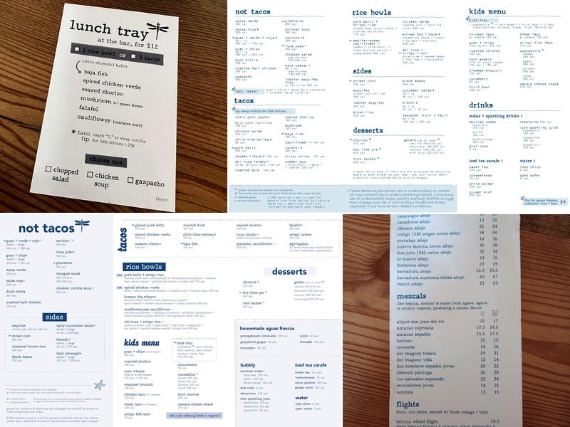 bartaco Menu