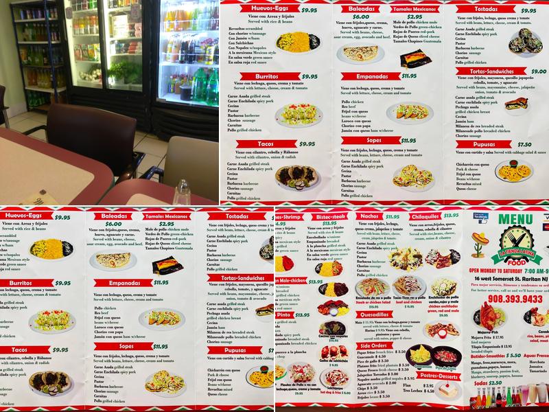 La Tienda Latina Menu
