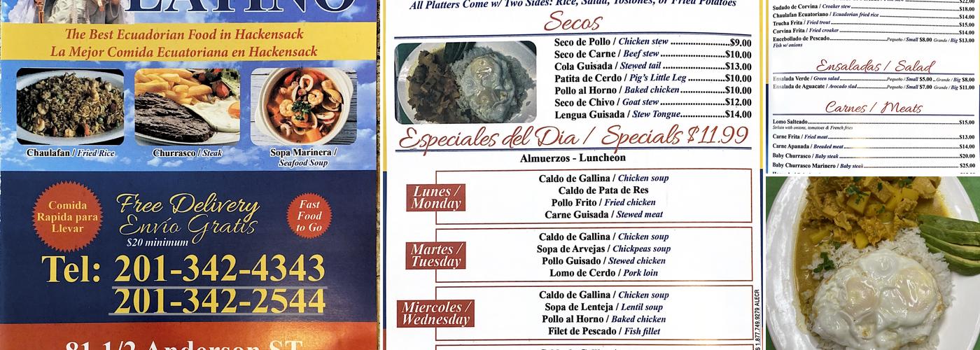 El Sabor Latino Menu