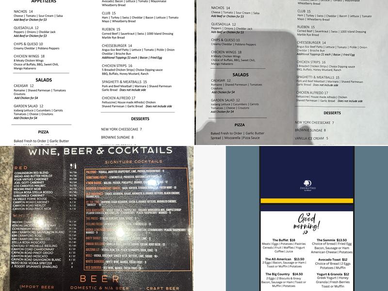 Vida Lounge & Restaurant Menu