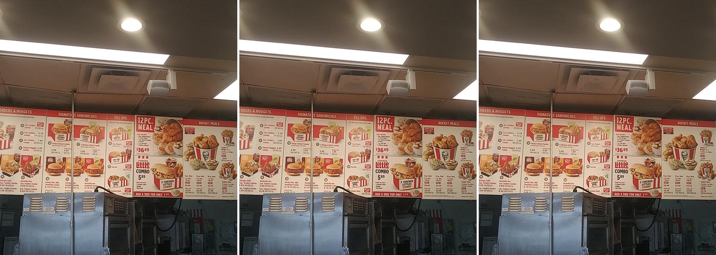 KFC Menu