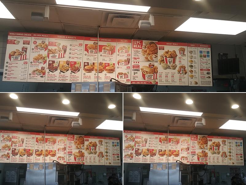 KFC Menu