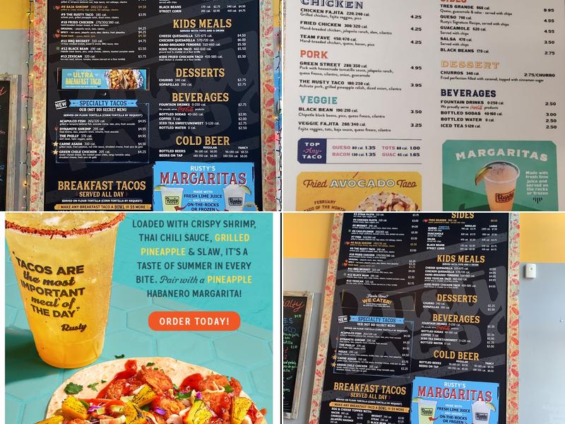 Rusty Taco Menu