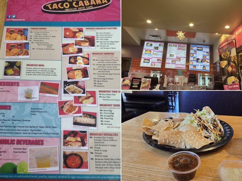 Taco Cabana Menu