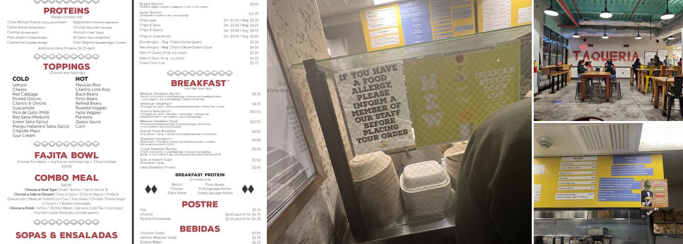 El Jefe’s Taqueria - Bethlehem Menu