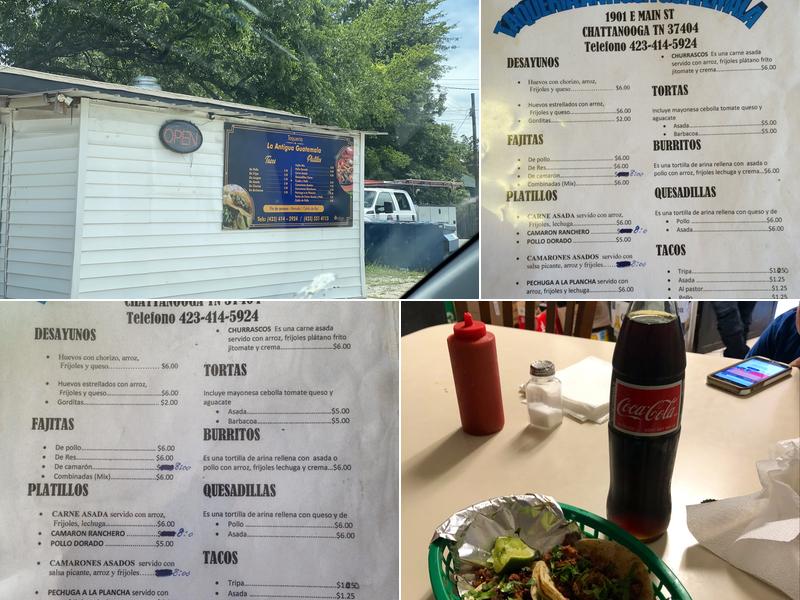 Taqueria La Antigua Guatemala Menu