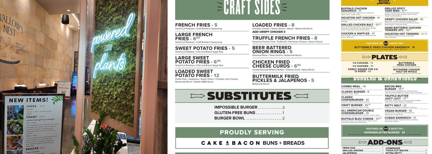 Finn Hall Menu