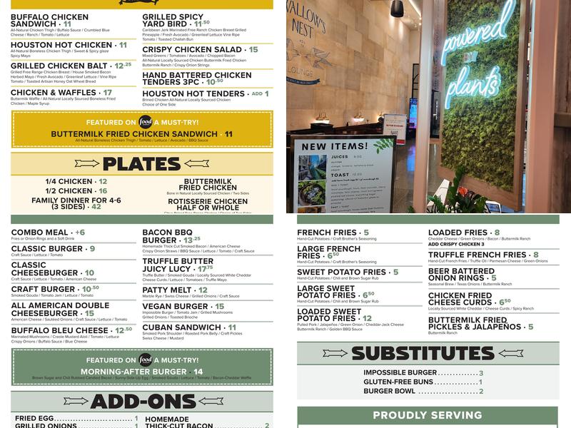 Finn Hall Menu