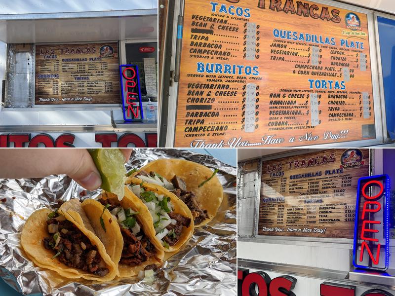 Las Trancas Taco Stand Menu