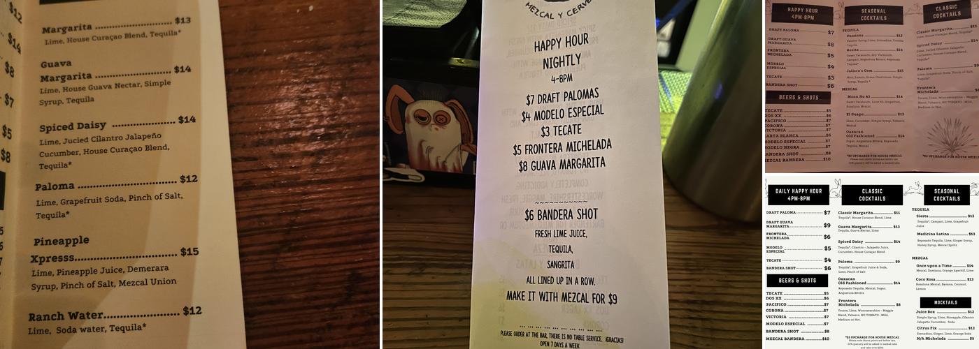 Las Perlas Menu