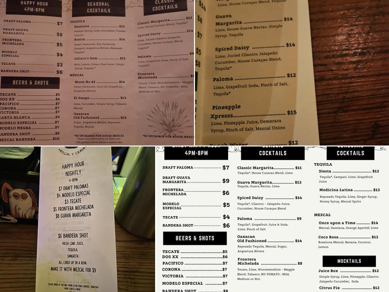 Las Perlas Menu