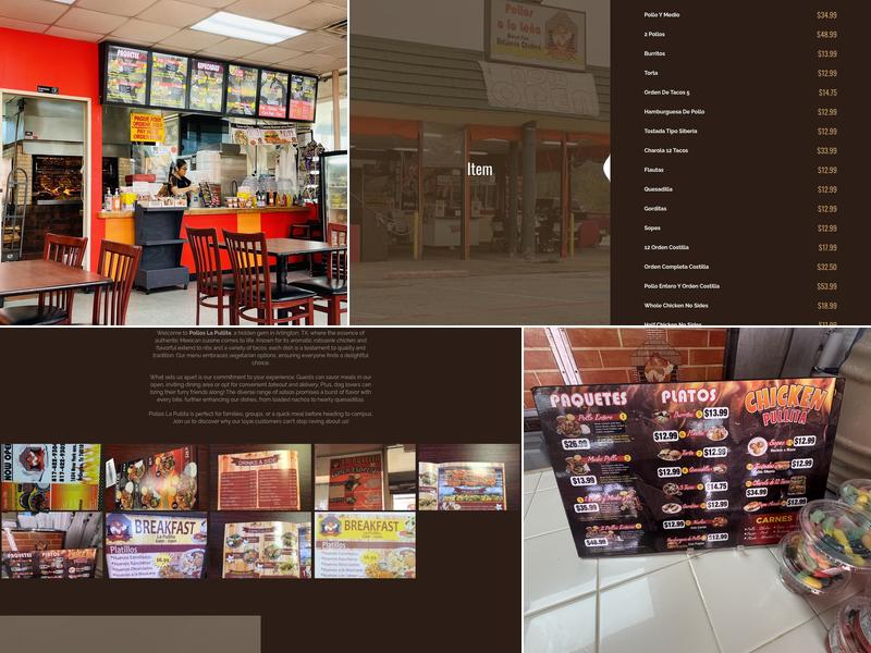 Pollos La Pullita Menu