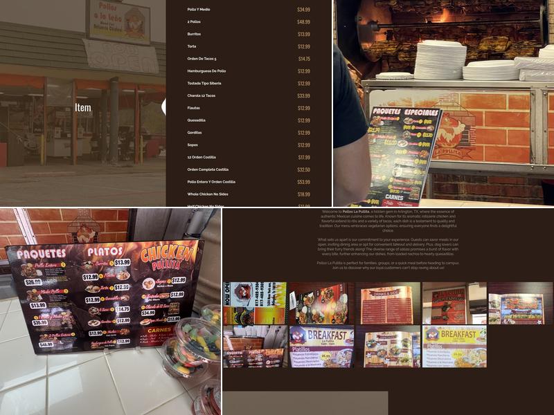 Pollos La Pullita Menu