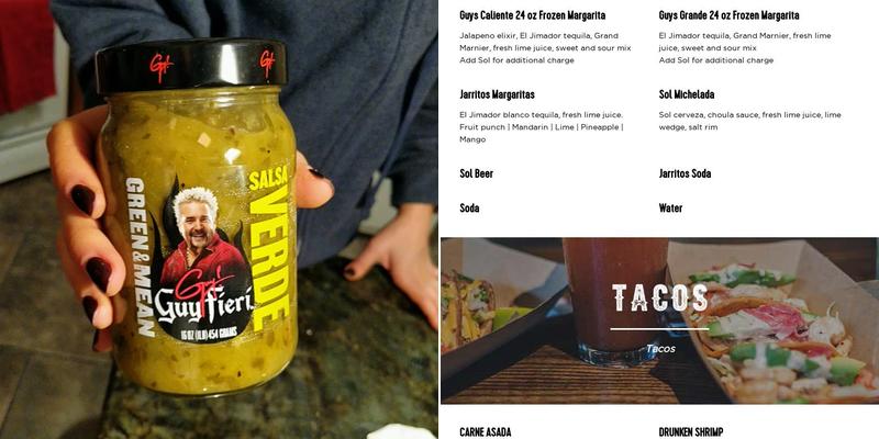 Guy Fieri's Taco Joint Menu