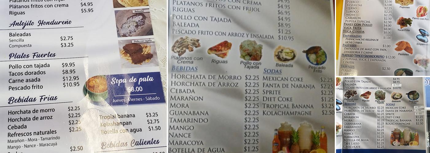 El Sombrero Azul Menu