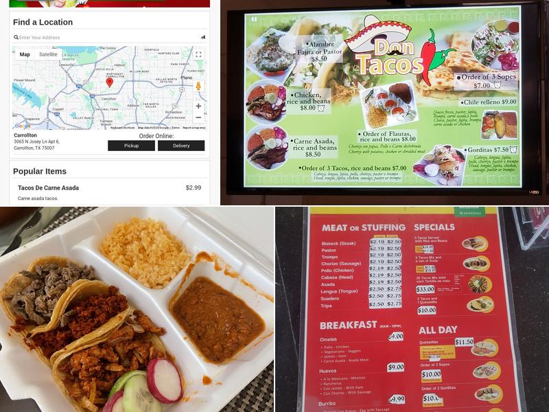 Don Tacos Menu