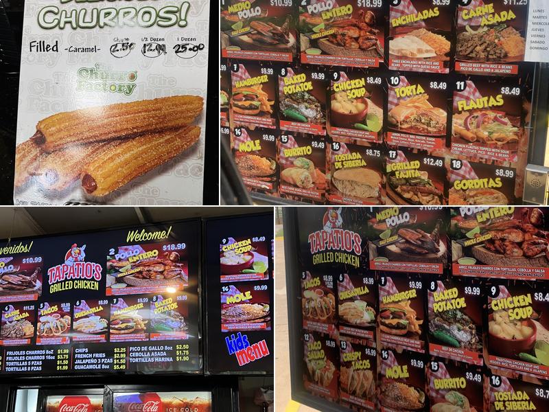 Tapatio's Grill Chicken Menu