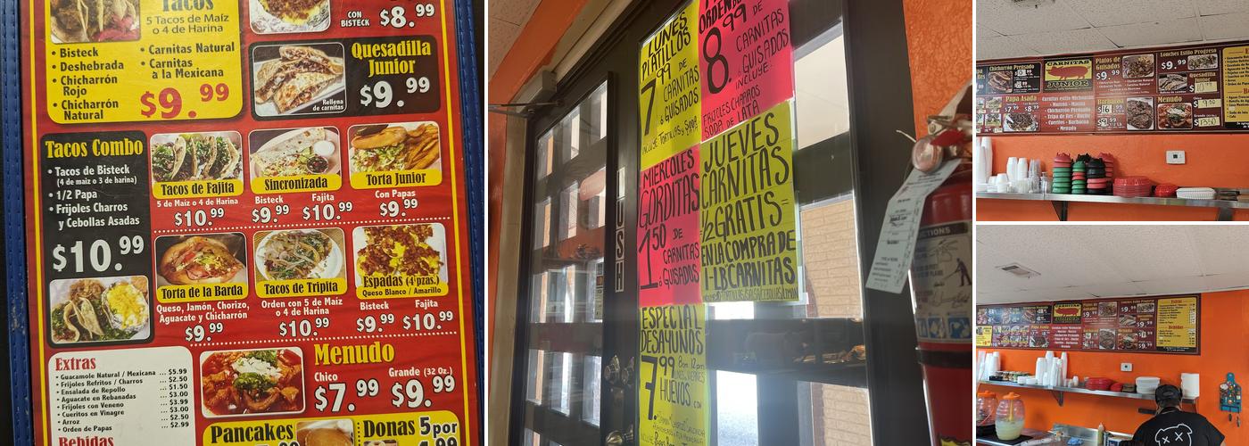 Carnitas Junior Menu